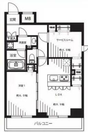 メインステージ入谷Ⅱの間取り画像