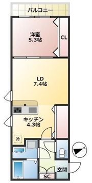 EAST PORTの間取り画像