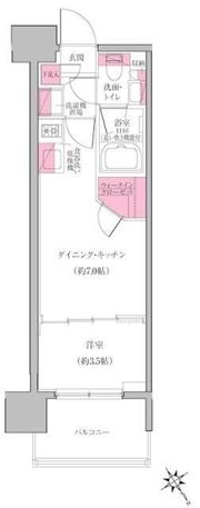レジディア門前仲町プレイスの間取り画像