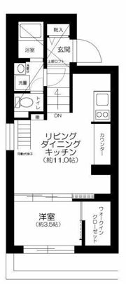 Live Flat蔵前の間取り画像
