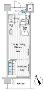 プレノ清澄庭園の間取り画像
