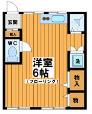 東田荘B棟の間取り画像