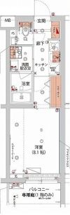 ハーモニーレジデンス新宿 THE NORTHの間取り画像