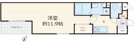 フォセット幡ヶ谷の間取り画像