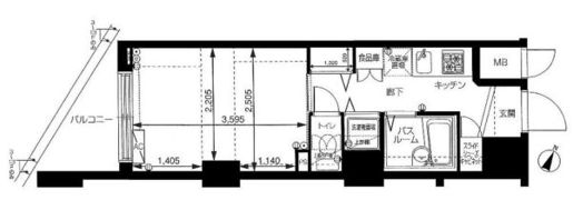 トーシンフェニックス神田岩本町弐番館の間取り画像