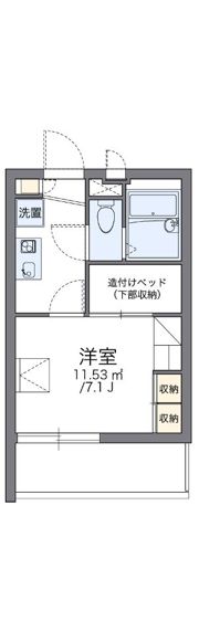 レオパレスベレオMの間取り画像