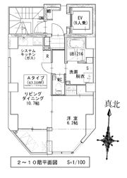 ラスパシオ蔵前レジデンスの間取り画像