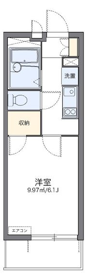レオパレスボヌール久喜の間取り画像