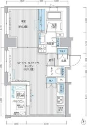 御幸レジデンス日本橋茅場町の間取り画像