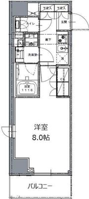 レジディア白金高輪Ⅱの間取り画像