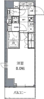 レジディア白金高輪Ⅱの間取り画像