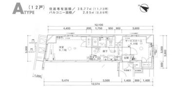 ステージファースト神田の間取り画像