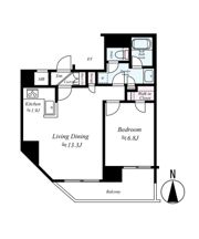 L-Flat入谷の間取り画像
