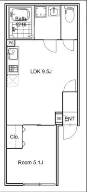 ロータスコート目黒不動前の間取り画像