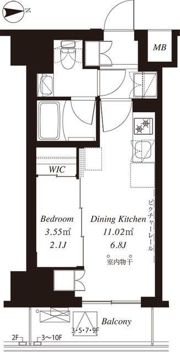 フレンシア御徒町の間取り画像