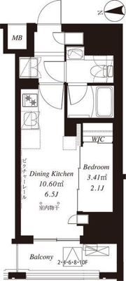 フレンシア御徒町の間取り画像
