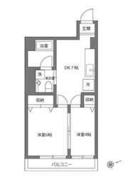 西荻南パレスの間取り画像