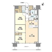 クレヴィア新宿若松町の間取り画像