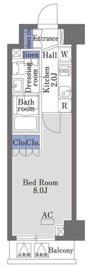 ヴァンヴェール日本橋の間取り画像