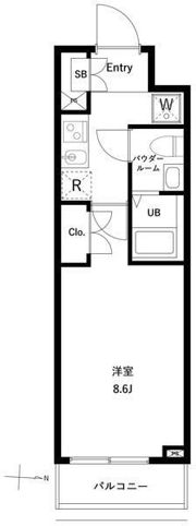 GENOVIA両国Ⅵ green veilの間取り画像