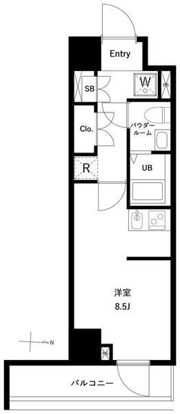 GENOVIA両国Ⅵ green veilの間取り画像