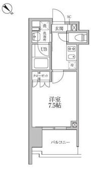 レジディア文京本郷Ⅲの間取り画像