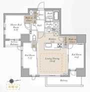 プライマルシティ神楽坂の間取り画像