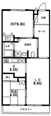 ユニバーサルみなみ台の間取り画像