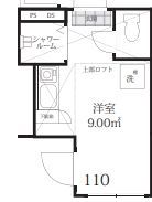 ロンジェスマン三宿の間取り画像