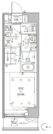 クレイシア新宿中落合の間取り画像