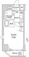 カーサスプレンディッド虎ノ門新橋の間取り画像