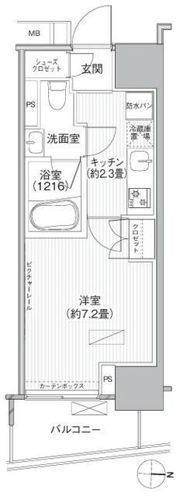 ヒューリックレジデンス新御茶ノ水の間取り画像