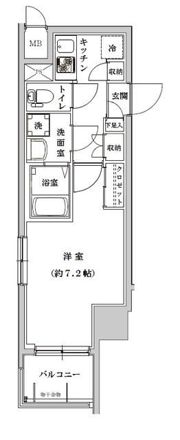 ライジングプレイス浅草EASTの間取り画像