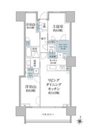 パークシティ高田馬場の間取り画像