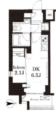 フレンシア御徒町の間取り画像