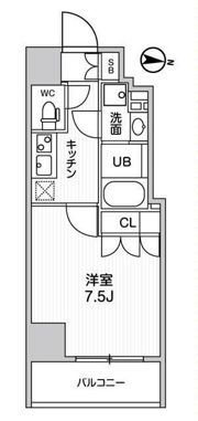 ガリシア森下Ⅴの間取り画像