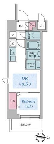 ジニア深川住吉の間取り画像
