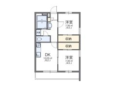 レオパレスドミールA館の間取り画像