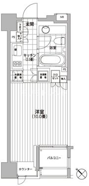 カスタリア銀座の間取り画像