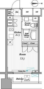 レジディア錦糸町Ⅱの間取り画像