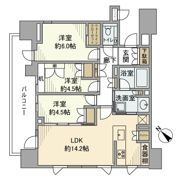 クレヴィア茗荷谷文京の丘の間取り画像