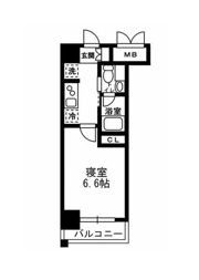 レジディア月島Ⅲの間取り画像