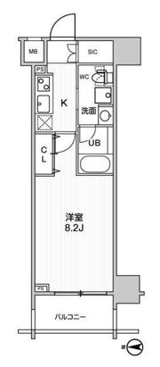 ステージグランデ錦糸町Ⅱの間取り画像