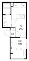 オレア浅草東の間取り画像