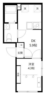 オレア浅草東の間取り画像