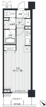 カナーリス月島の間取り画像