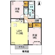 サンライズ Dの間取り画像