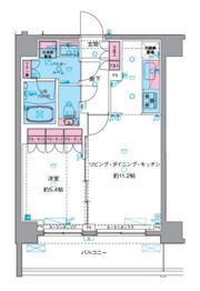 ジェノヴィア南千住Ⅵスカイガーデンの間取り画像