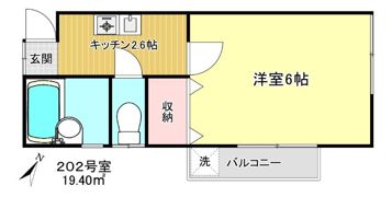 落合アパートの間取り画像