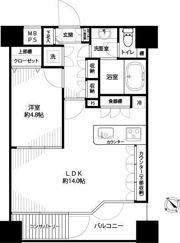 パレ・ソレイユ東京日本橋の間取り画像